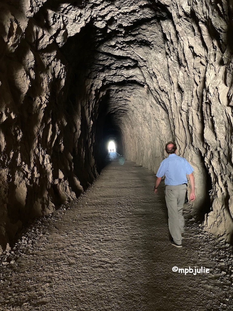We are in the tunnel and there is a light showing the end. Master is leading the way.